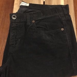 Madewell charcoal gray straight leg cords
